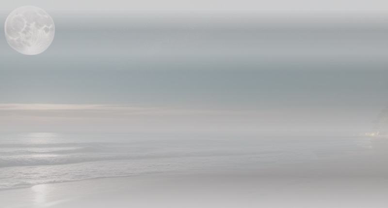 full moon on beach cataract